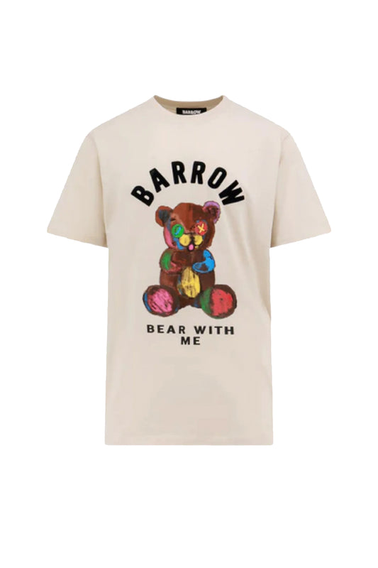 T-Shirt BARROW S4BWUATH040 Turtle Dove Beige